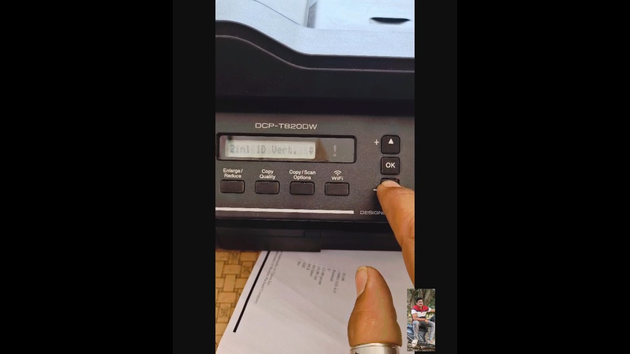 brother printer DCP T820DW ID PRINTING 