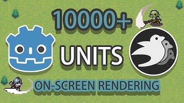 Godot + Bevy Ecs | Massive units on-screen rendering with AI, RVO and Combat