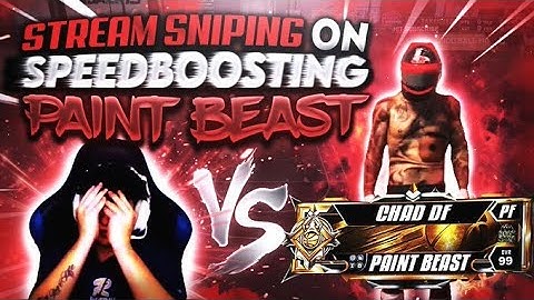 STREAM SNIPING with my SPEEDBOOSTING PAINTBEAST!! FAMOUS STREAMERS get TOXIC! NBA 2K20 (MUST WATCH)