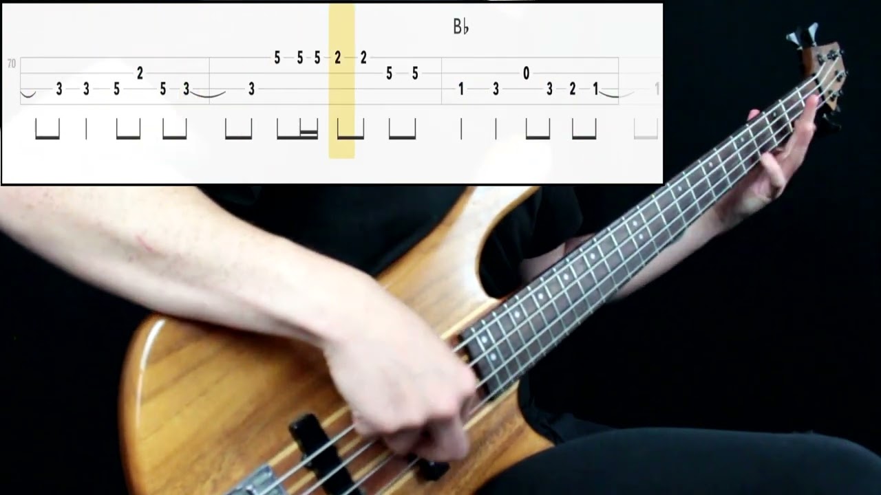 The Trammps - Disco Inferno (Bass Only) (Play Along Tabs In Video)