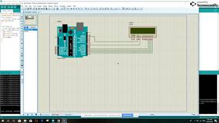 scrolling on lcd with arduino | proteus simulation