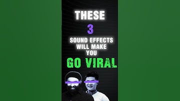 Three sound effects will make you go viral!!!￼ #capcut #howto #edit #sound