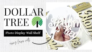 Grab $1.25 Laser-cut Wood Words from DOLLAR TREE for this AMAZING Look!