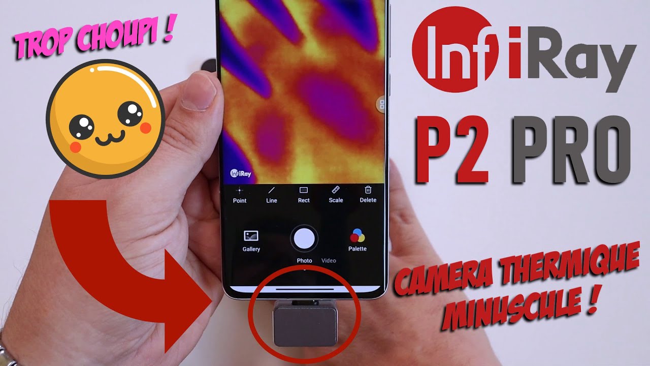 InfiRay P2 Pro Caméra thermique, Imageurs thermiques avec objectif