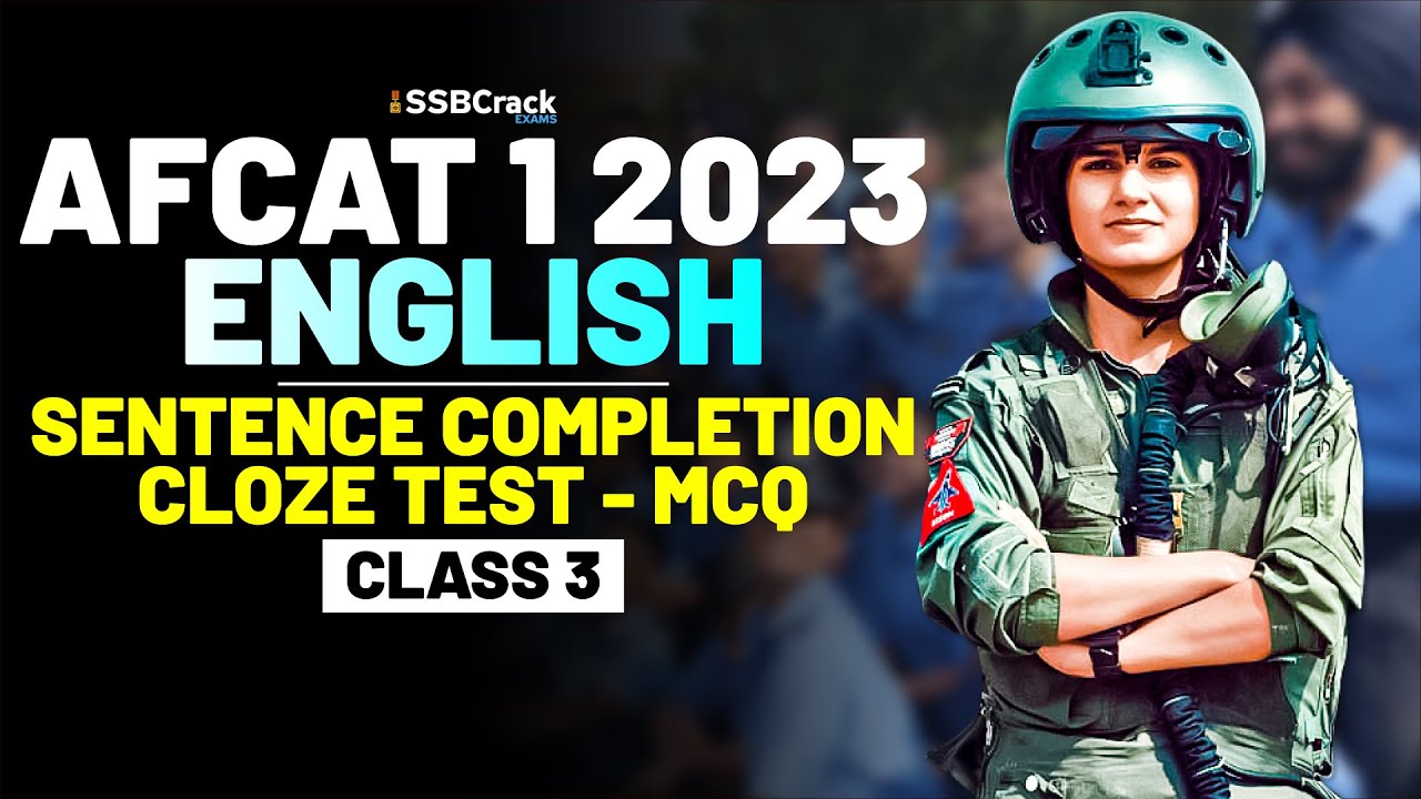 AFCAT 1 2023 - English Important Question & Answer-Sentence Completion ...