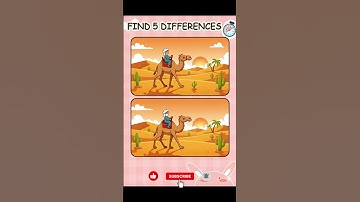 #short Spot the 5 Differences Puzzle | Find 5 Points #176