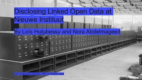 Disclosing Linked Open Data at Nieuwe Instituut