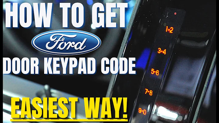How to get Ford Door Keypad Code! Easiest Way!