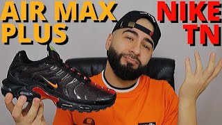 nike air max plus black magma orange