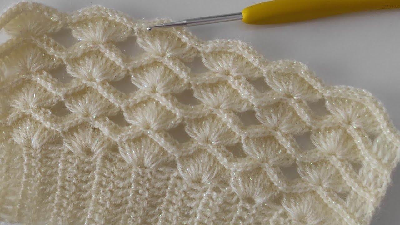 How to Crochet Rectangular Shawl Easy Crochet Knitting Shawl Pattern