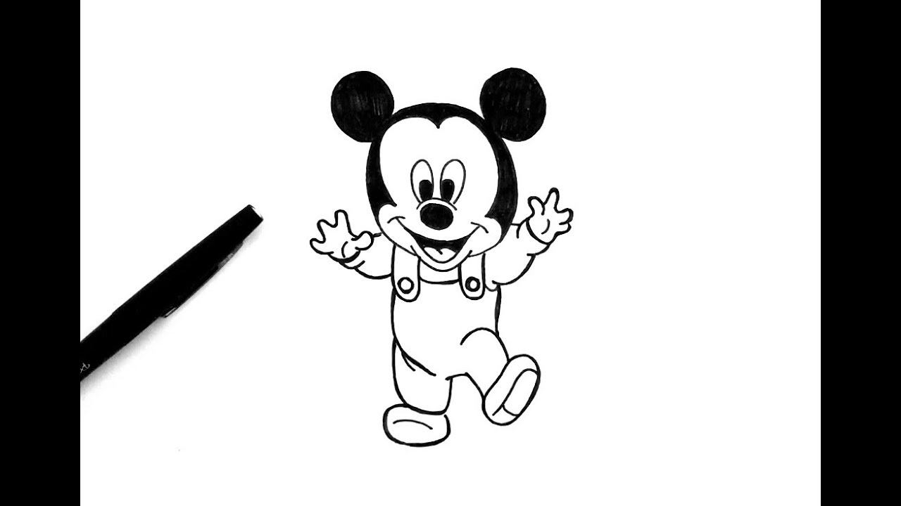 Comment Dessiner Mickey Bebe Youtube