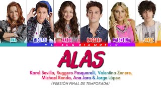 Alas - Elenco de Soy Luna | Soy Luna | [Color Coded Lyrics] | (Versión Grupal / Episodio 80)