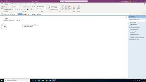 How to move OneNote section and page panels to the left