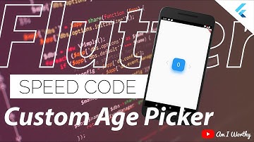 Fancy Number Slider for Flutter | Flutter | Number Picker | Age Picker | Speed Code