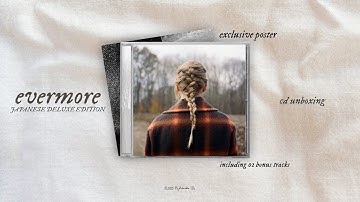Taylor Swift | evermore (Japanese Deluxe Edition) | CD Unboxing