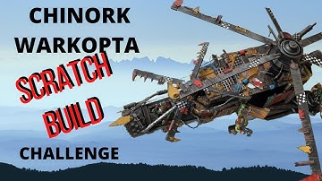 SCRATCH BUILT 40K ORK CHINORK WARKOPTA (Challenge build)