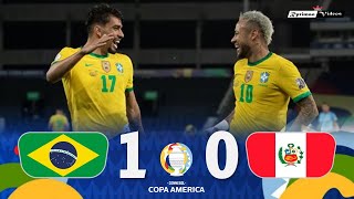 Brasil 1 x 0 Peru ● 2021 Copa América Semifinal Extended Goals &amp; Highlights HD