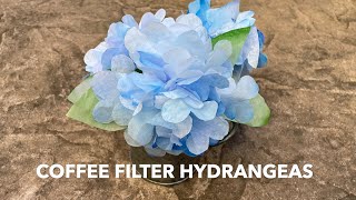 How to Make Paper Hydrangea from Coffee Filters