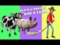 Old macdonald had a farm  nursery rhyme song  3d animation  kidzone