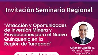 Barómetro Regional Tarapacá, Webinar 1: Mineria