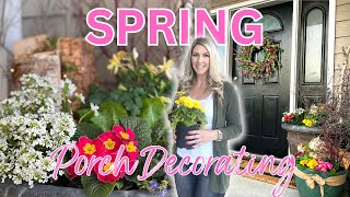 DECORATE WITH ME | Spring Porch | Container Drip Irrigation | DIY Fountain | Flowers