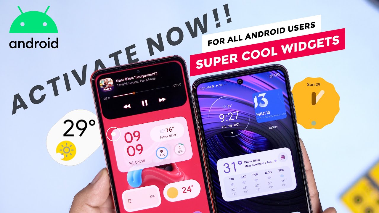 Activate Now!! Super Cool Widgets on Your Any Android Phone Dynamic