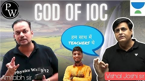 VJ sir talking about Amitabh sir of physics wallah ft.@sankalpjauhari