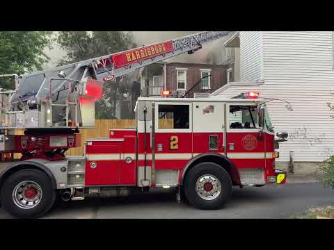 Harrisburg 2nd alarm row house fire 7/1/22