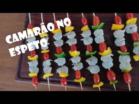 Camarão no Espeto