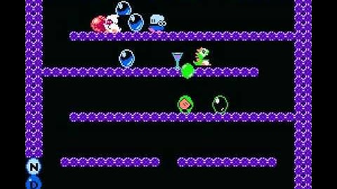 ★ LETS PLAY - Bubble Bobble on NES - Part 1 / 10 LV 1-10 / 100