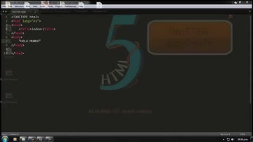Curso HTML5 - Etiquetas de apertura