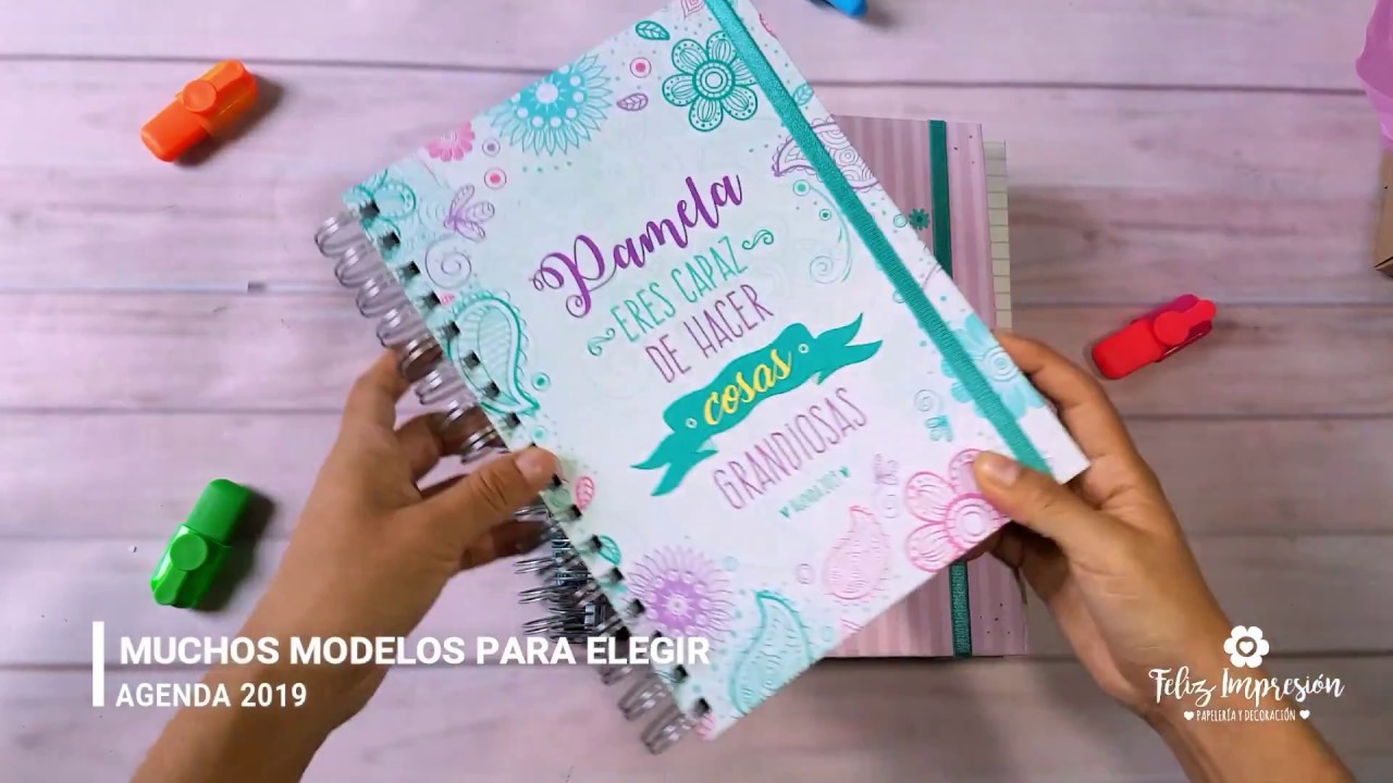 agendas personalizadas 2019 youtube agenda agendas