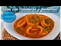 Como hacer Salsa de Calamares y Guisantes - SALSAS FÁCIL CON CALAMARES