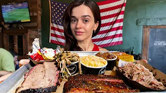 French Girl Tries American BBQ!