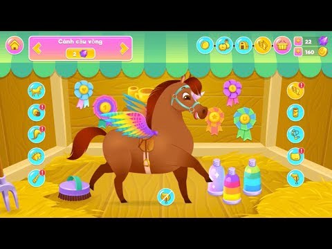 Video Trò Chơi Chăm Sóc Chú Ngựa Pony Cho Trẻ Em #2 | Đôi... - youtube