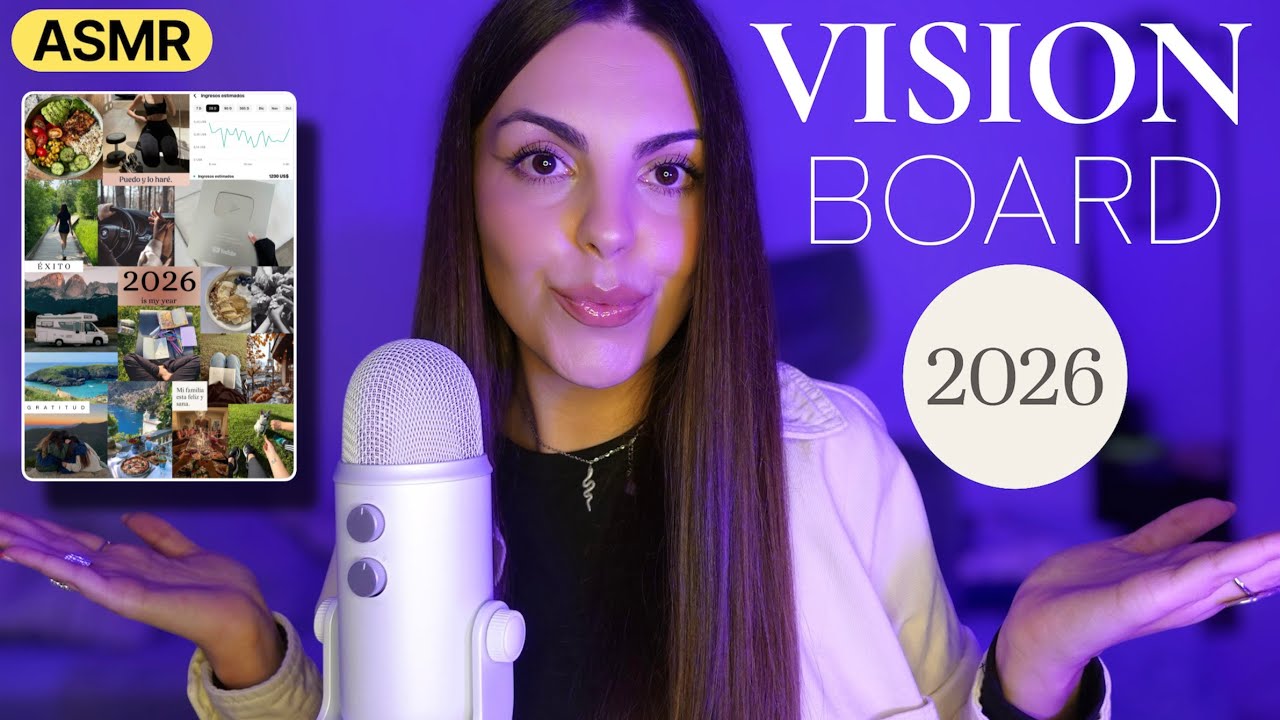 ASMR | te ENSEÑO a preparar tu VISION BOARD ✨​