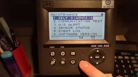 JRC JHS 183 AIS SELF TEST, VOYAGE DATA SETTINGS, MESSAGES EDITING AND TRANSMITTING
