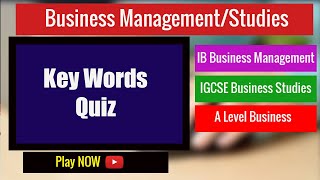 Key Words Video Quiz for IB Business Management and IGCSE Business Studies screenshot 2