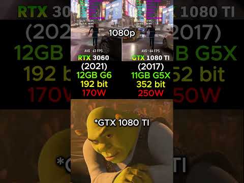 RTX 3060 VS GTX 1080 TI #pc #pcgaming #pcbuild #gamingpc #gpu #graphicscard