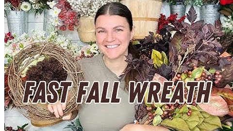 Fast and easy DIY fall wreath 🍂