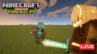 Ngegrinding tengah malam! | LIVE Minecraft Superflat Hardcore Indonesia