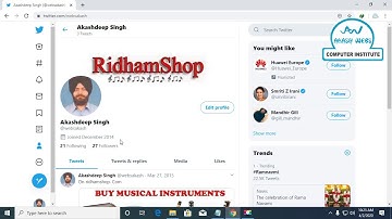 12 Twitter | DIGITAL MARKETING | PUNJABI LANGUAGE | AKASH WEBS COMPUTER INSTITUTE