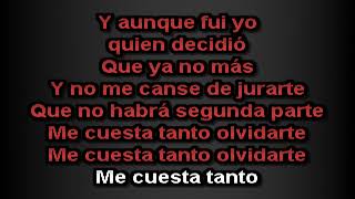 Los Angeles Azules ft Ana Torroja - Me cuesta tanto olvidarte KARAOKE