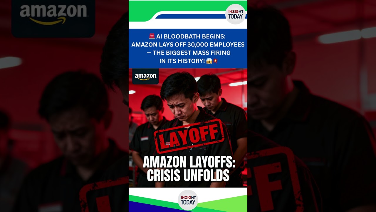 🚨 AI BLOODBATH BEGINS: Amazon Lays Off 30,000 Employees — The Biggest Mass Firing in Its History! 😱💥
