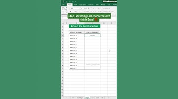 Excel function to Extract last numbers #Excel #exceltips #exceltricks #exceltutorials