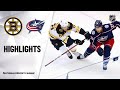 NHL Exhibition Highlights | Bruins @ Blue Jackets 07/30/20