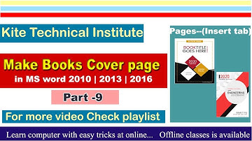 pages group in Insert Tab Ms word part-9