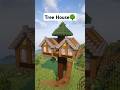 Minecraft Best Tree House🌳 Tutorial #minecraft #tutorial #foryou #fypシ゚ #howtobuild