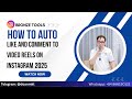 How To Auto Like And Comment To Video Reels On Instagram 2025 | Instagram Automation