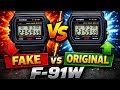 Fake vs Original Casio F-91W | How to spot the difference between copy and OG (Real Comparison)